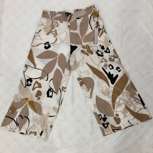 NWT Women linen pants, midi long, ankle and flare, high waist